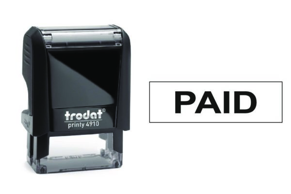 Self Inking One Word Stamp 4910 26mm x 9mm